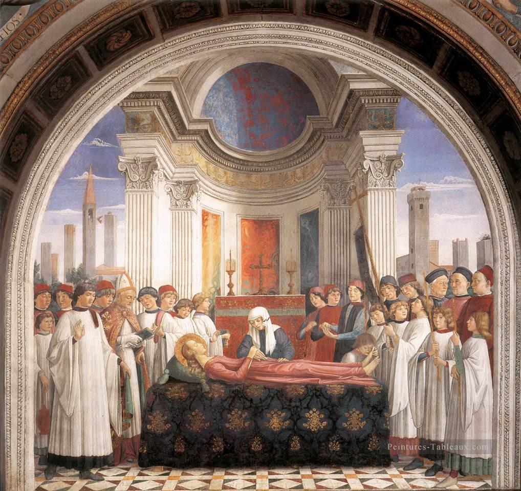 Obsequies de St Fina Renaissance Florence Domenico Ghirlandaio Peintures à l'huile